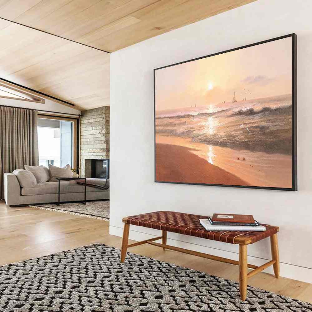 beach evening seaside abstract design 5